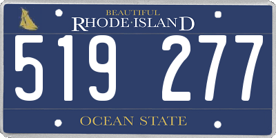 RI license plate 519277