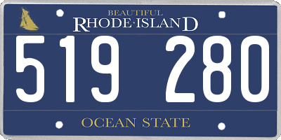 RI license plate 519280