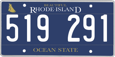 RI license plate 519291