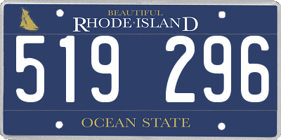 RI license plate 519296