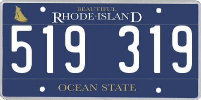 RI license plate 519319