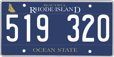 RI license plate 519320