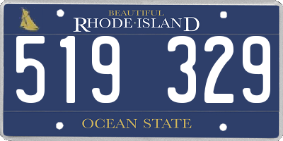 RI license plate 519329