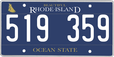 RI license plate 519359