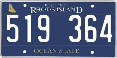 RI license plate 519364