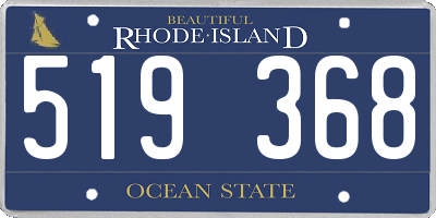 RI license plate 519368