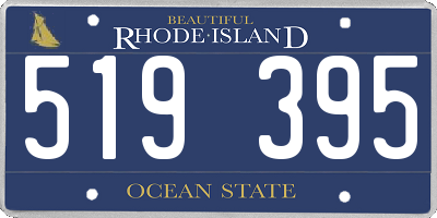 RI license plate 519395