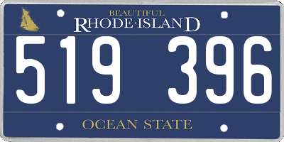 RI license plate 519396