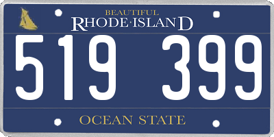 RI license plate 519399