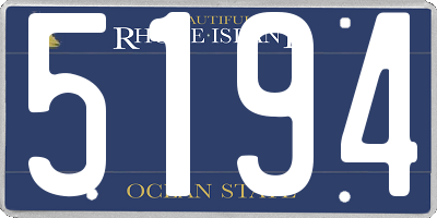 RI license plate 5194