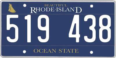RI license plate 519438