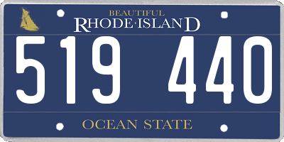 RI license plate 519440