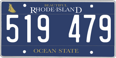 RI license plate 519479