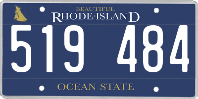 RI license plate 519484