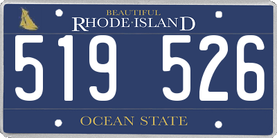 RI license plate 519526
