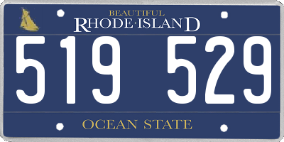 RI license plate 519529