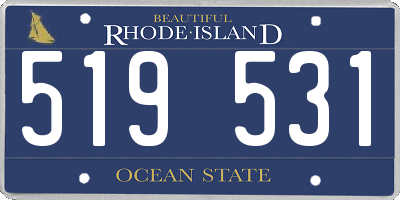 RI license plate 519531