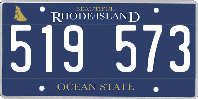RI license plate 519573