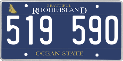 RI license plate 519590