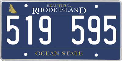 RI license plate 519595