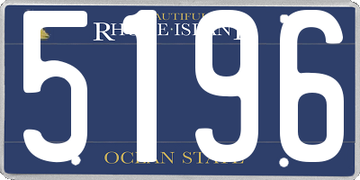 RI license plate 5196