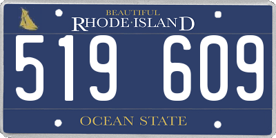 RI license plate 519609