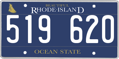 RI license plate 519620