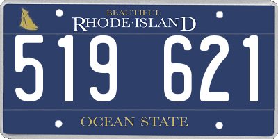 RI license plate 519621