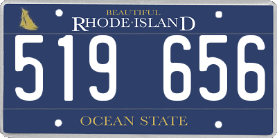 RI license plate 519656