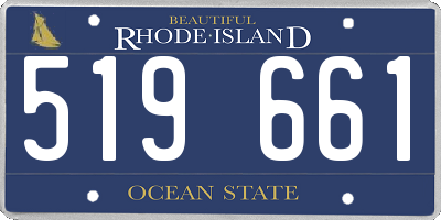 RI license plate 519661