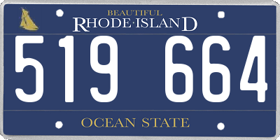 RI license plate 519664
