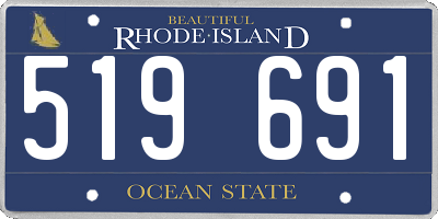 RI license plate 519691