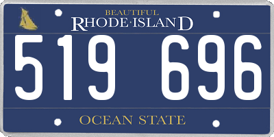 RI license plate 519696