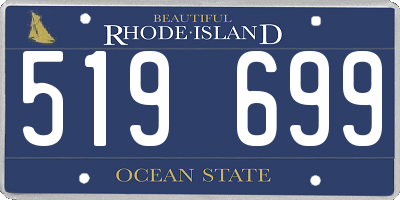 RI license plate 519699