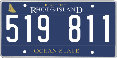 RI license plate 519811