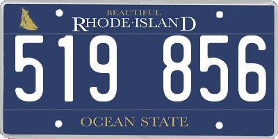 RI license plate 519856