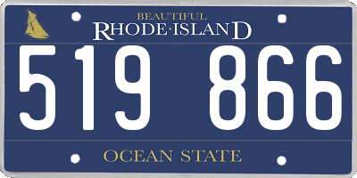RI license plate 519866