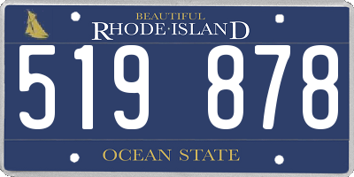 RI license plate 519878