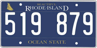 RI license plate 519879