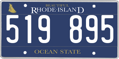 RI license plate 519895