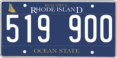RI license plate 519900