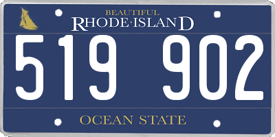 RI license plate 519902