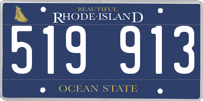 RI license plate 519913