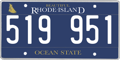 RI license plate 519951