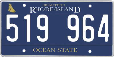 RI license plate 519964