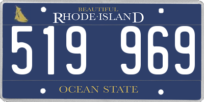 RI license plate 519969