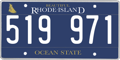 RI license plate 519971