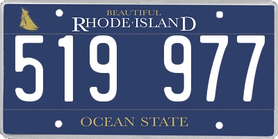 RI license plate 519977