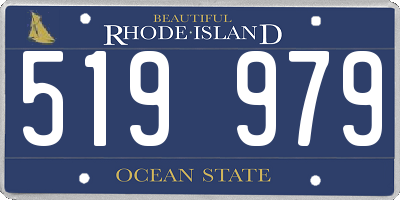 RI license plate 519979