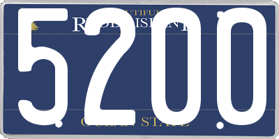 RI license plate 5200